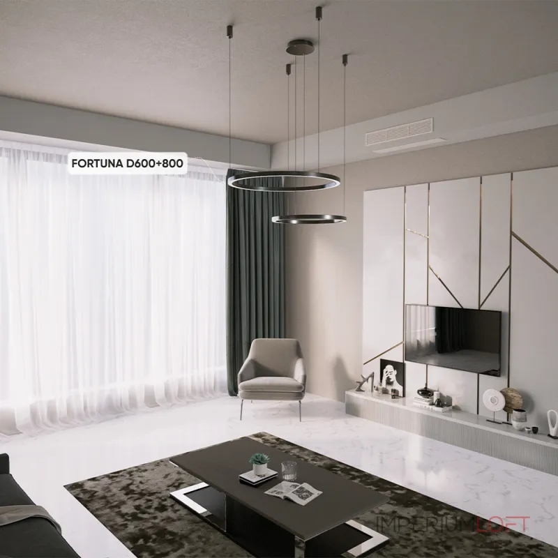 Подвесная люстра Crystal Lux FORTUNA SP123W LED BLACK Подвесная люстра Crystal Lux FORTUNA SP123W LED BLACK