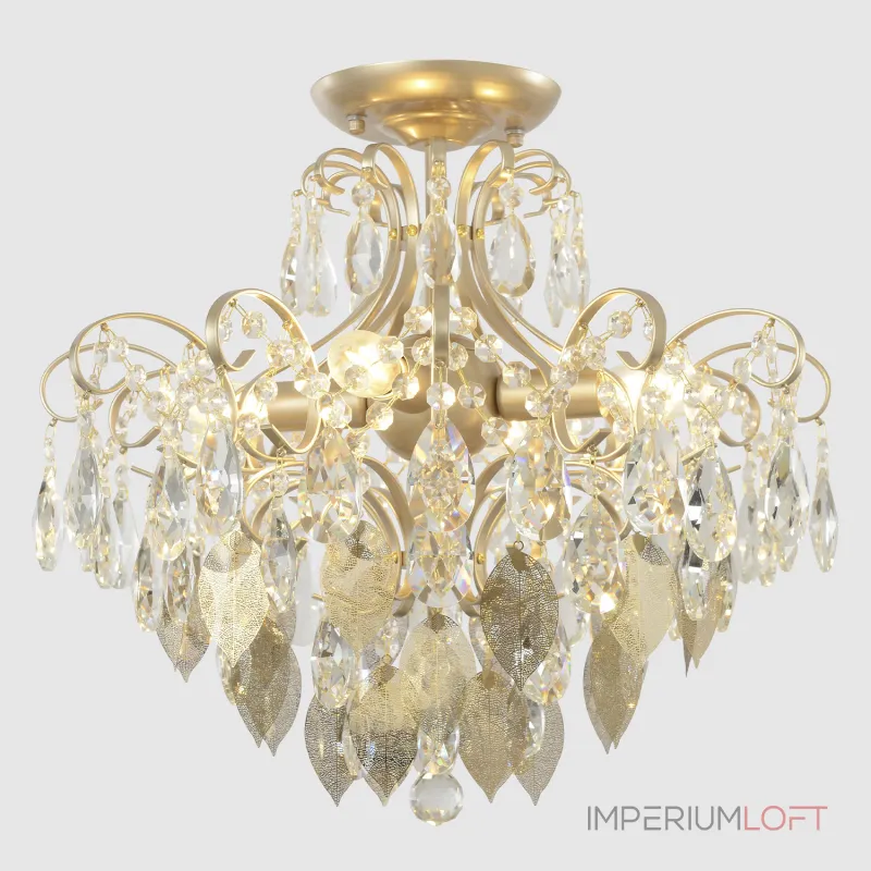Светильник потолочный Crystal Lux ESMIRALDA PL4 GOLD 0523/104 от ImperiumLoft