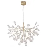 Подвесная люстра Crystal Lux EVITA SP63 GOLD/TRANSPARENT