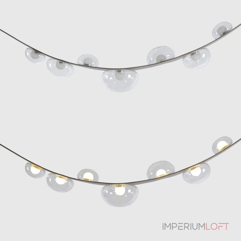 Подвесной светильник Crystal Lux BOSQUE SP7 L3000 GREY/TRANSPARENT