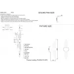 Бра Crystal Lux RUDOLFO AP2 BRASS