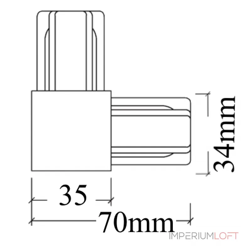 Соединитель L-образный (однофазный) Crystal Lux CLT 0.211 07 BL от ImperiumLoft Соединитель L-образный (однофазный) Crystal Lux CLT 0.211 07 BL от ImperiumLoft