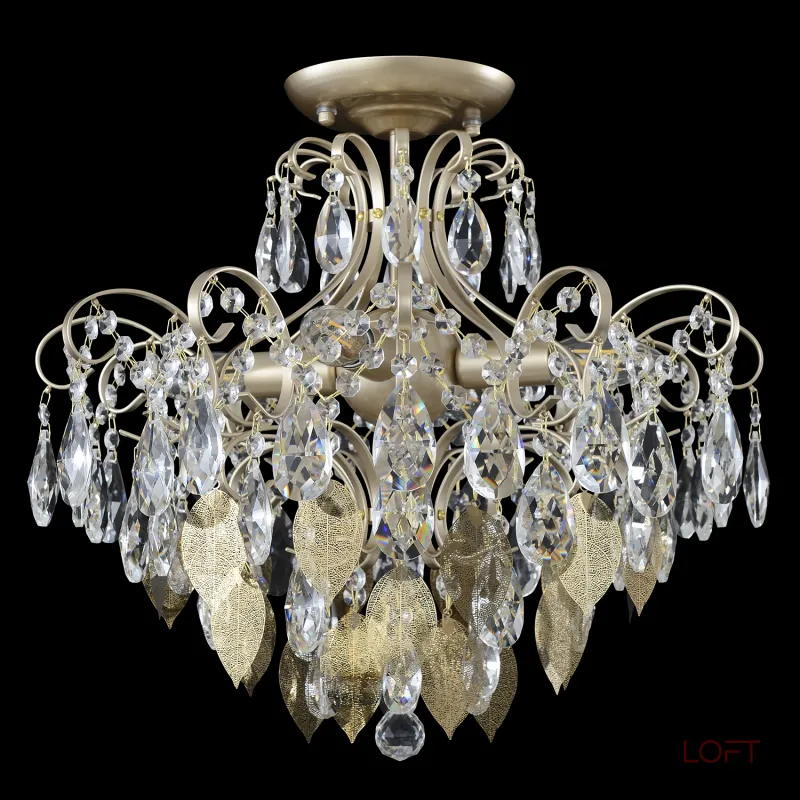 Светильник потолочный Crystal Lux ESMIRALDA PL4 GOLD 0523/104 от ImperiumLoft