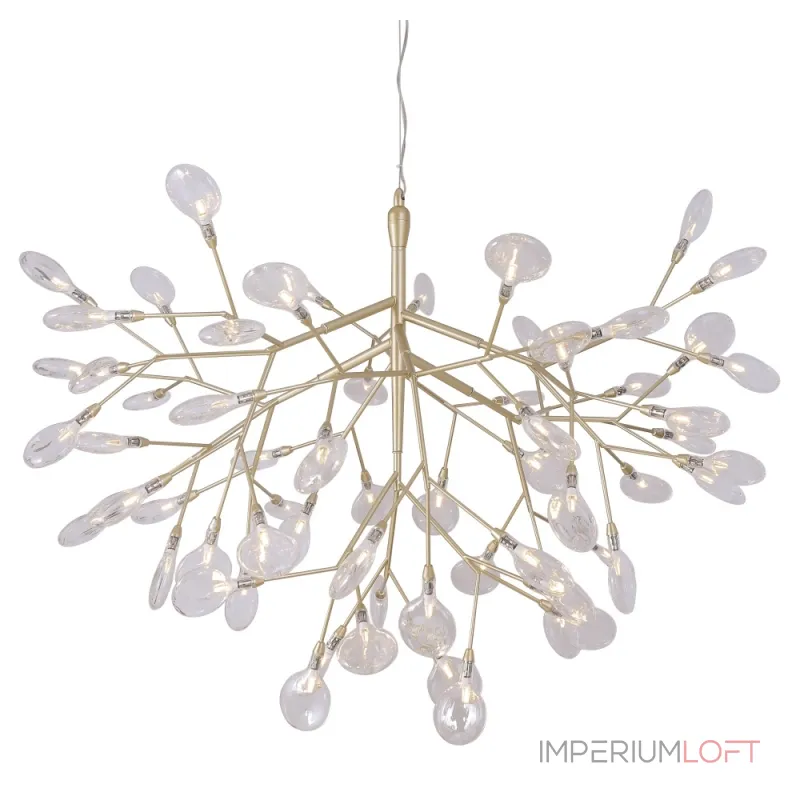 Подвесная люстра Crystal Lux EVITA SP63 GOLD/TRANSPARENT