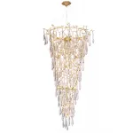 Подвесная люстра Crystal Lux REINA SP34 D1200 GOLD PEARL