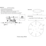 Потолочная база Crystal Lux Потолочная база D600-8 GOLD от ImperiumLoft