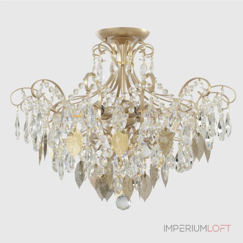 Светильник потолочный Crystal Lux ESMIRALDA PL6 GOLD 0523/106 от ImperiumLoft