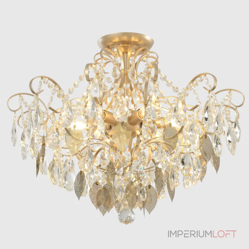 Светильник потолочный Crystal Lux ESMIRALDA PL6 GOLD 0523/106 от ImperiumLoft