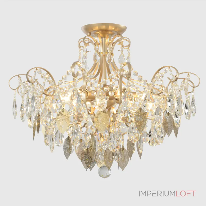 Светильник потолочный Crystal Lux ESMIRALDA PL6 GOLD 0523/106 от ImperiumLoft