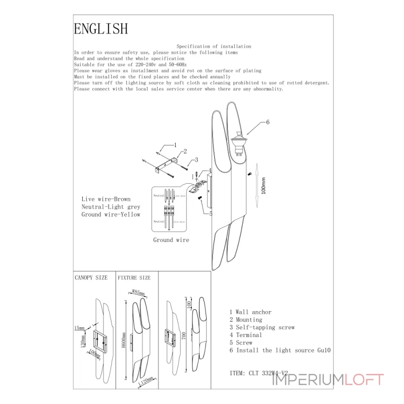 Бра Crystal Lux CLT 332W4-V2 WH-WH от ImperiumLoft Бра Crystal Lux CLT 332W4-V2 WH-WH от ImperiumLoft