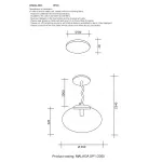 Подвесной светильник Crystal Lux MALAGA SP1 D360 COOPER