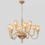 Подвесная люстра Crystal Lux SILVESTRO SP12 AMBER