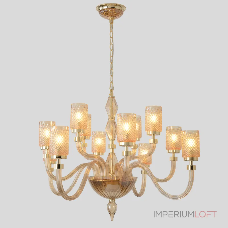Подвесная люстра Crystal Lux SILVESTRO SP12 AMBER