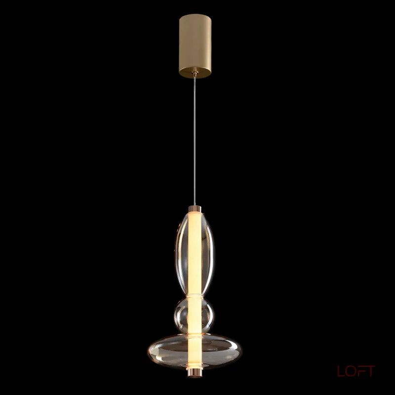 Подвесной светильник Crystal Lux QUASAR SP10W LED AMBER 3790/210