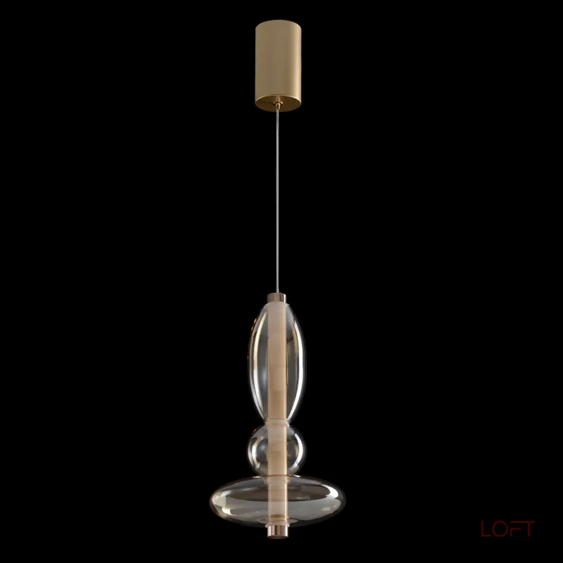 Подвесной светильник Crystal Lux QUASAR SP10W LED AMBER 3790/210