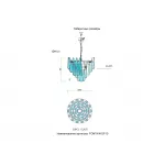 Подвесная люстра Crystal Lux FONTAIN SP10 GOLD