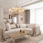 Подвесная люстра Crystal Lux SILVESTRO SP12 AMBER