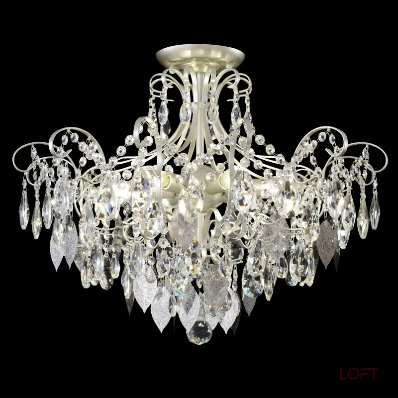 Светильник потолочный Crystal Lux ESMIRALDA PL6 SILVER 0524/106 от ImperiumLoft Светильник потолочный Crystal Lux ESMIRALDA PL6 SILVER 0524/106 от ImperiumLoft