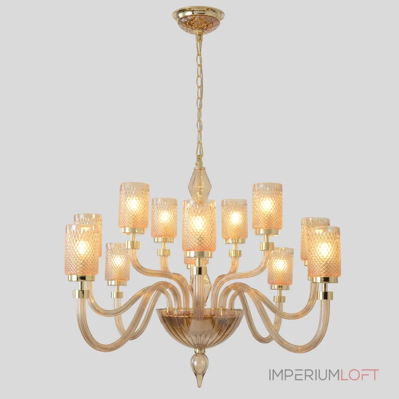 Подвесная люстра Crystal Lux SILVESTRO SP12 AMBER