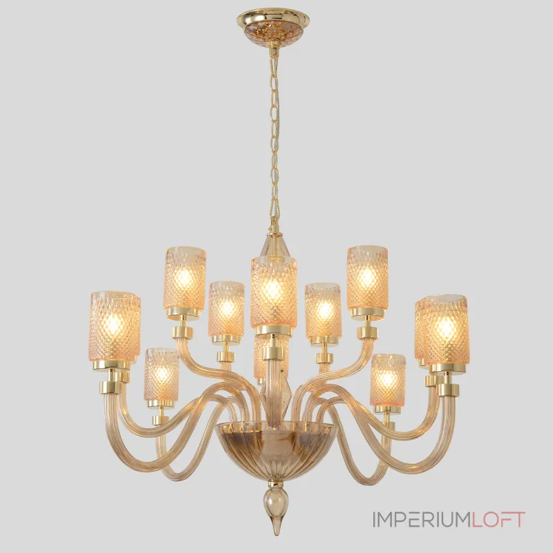 Подвесная люстра Crystal Lux SILVESTRO SP12 AMBER