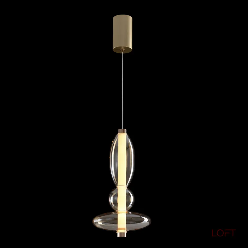 Подвесной светильник Crystal Lux QUASAR SP10W LED AMBER 3790/210