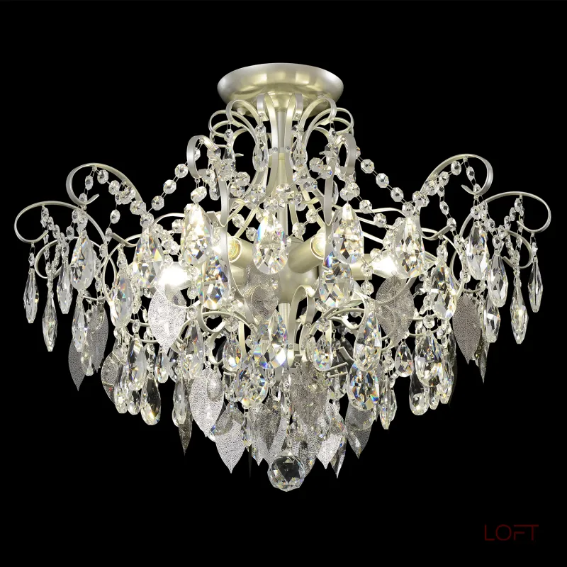 Светильник потолочный Crystal Lux ESMIRALDA PL6 SILVER 0524/106 от ImperiumLoft Светильник потолочный Crystal Lux ESMIRALDA PL6 SILVER 0524/106 от ImperiumLoft