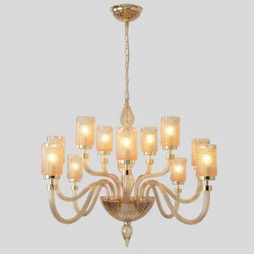 Подвесная люстра Crystal Lux SILVESTRO SP12 AMBER Подвесная люстра Crystal Lux SILVESTRO SP12 AMBER