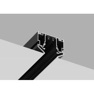 Встраиваемый трек 220V в натяжной ПВХ потолок Crystal Lux SPACE 220 CLT 0.135 01 L2000 BL