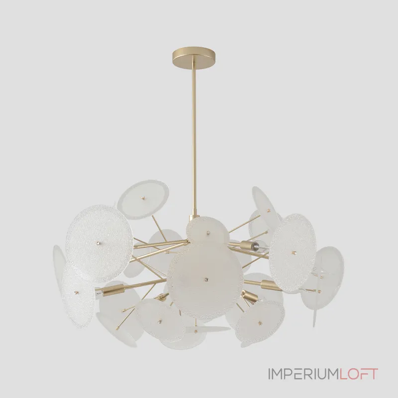 Люстра на штанге Crystal Lux DANDELION DANDELION SP10 GOLD от ImperiumLoft