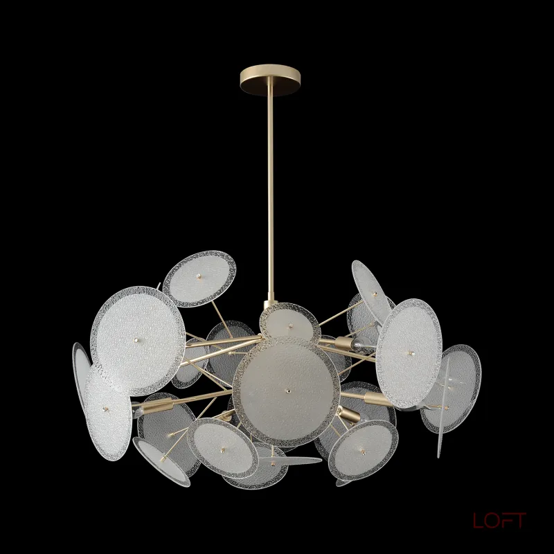 Люстра на штанге Crystal Lux DANDELION DANDELION SP10 GOLD от ImperiumLoft