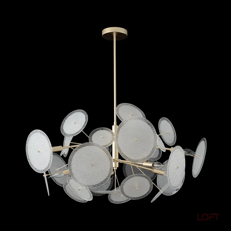 Люстра на штанге Crystal Lux DANDELION DANDELION SP10 GOLD от ImperiumLoft