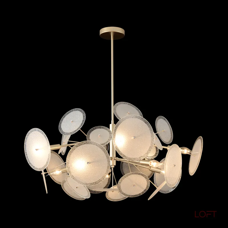 Люстра на штанге Crystal Lux DANDELION DANDELION SP10 GOLD от ImperiumLoft