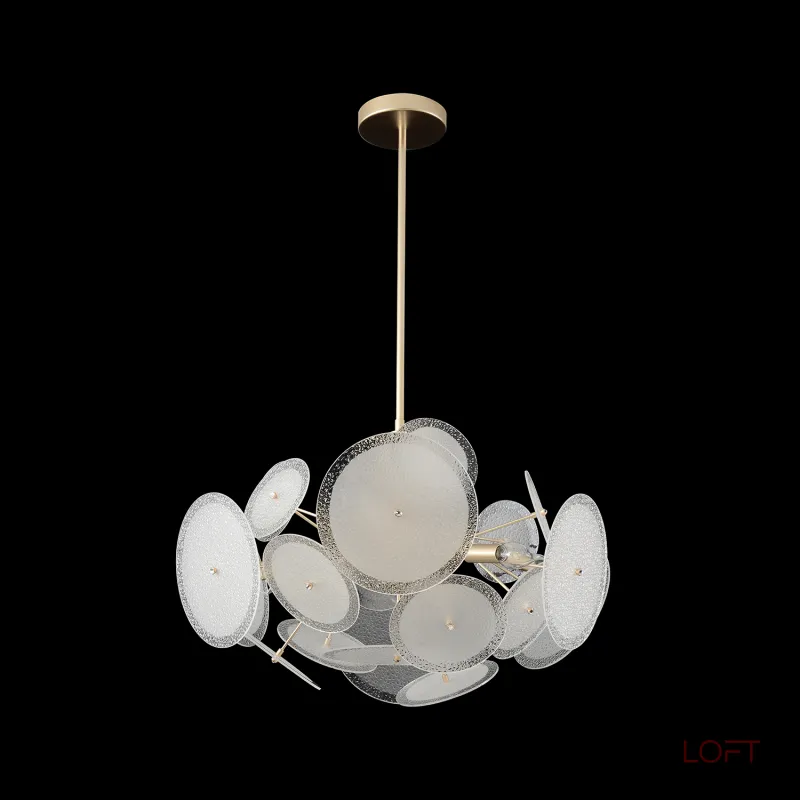 Люстра на штанге Crystal Lux DANDELION DANDELION SP6 GOLD от ImperiumLoft