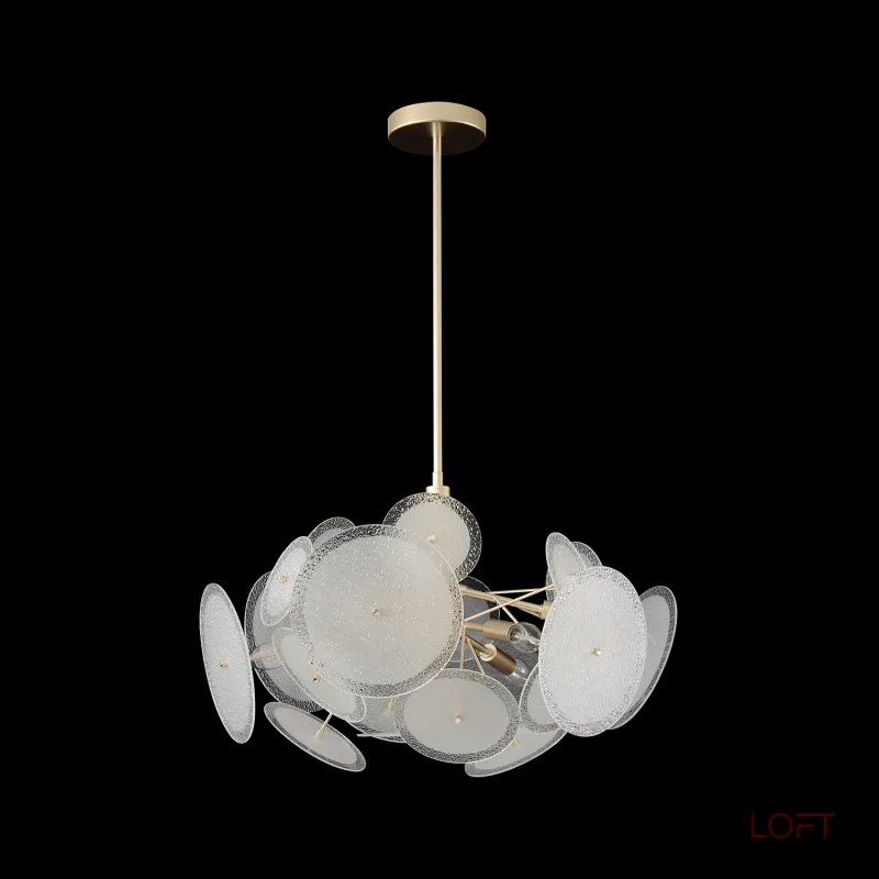 Люстра на штанге Crystal Lux DANDELION DANDELION SP6 GOLD от ImperiumLoft