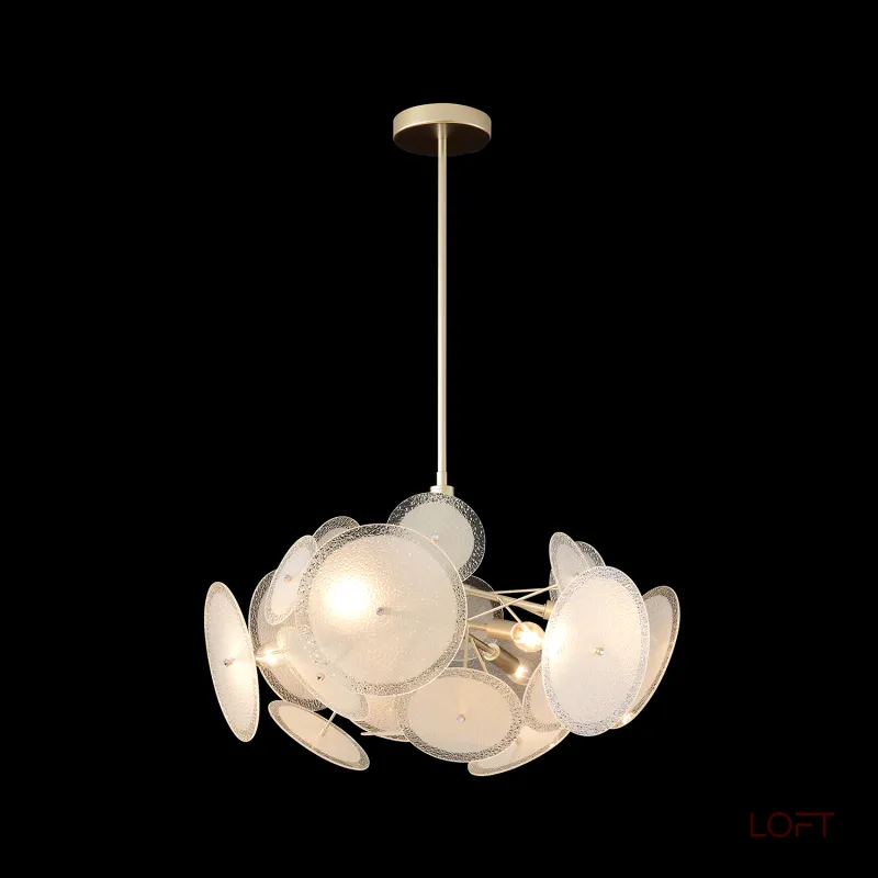 Люстра на штанге Crystal Lux DANDELION DANDELION SP6 GOLD от ImperiumLoft