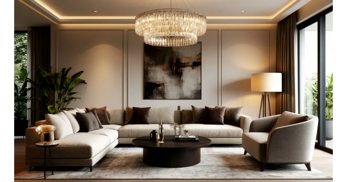 Как выбрать люстру для гостиной: советы по стилям и размерам