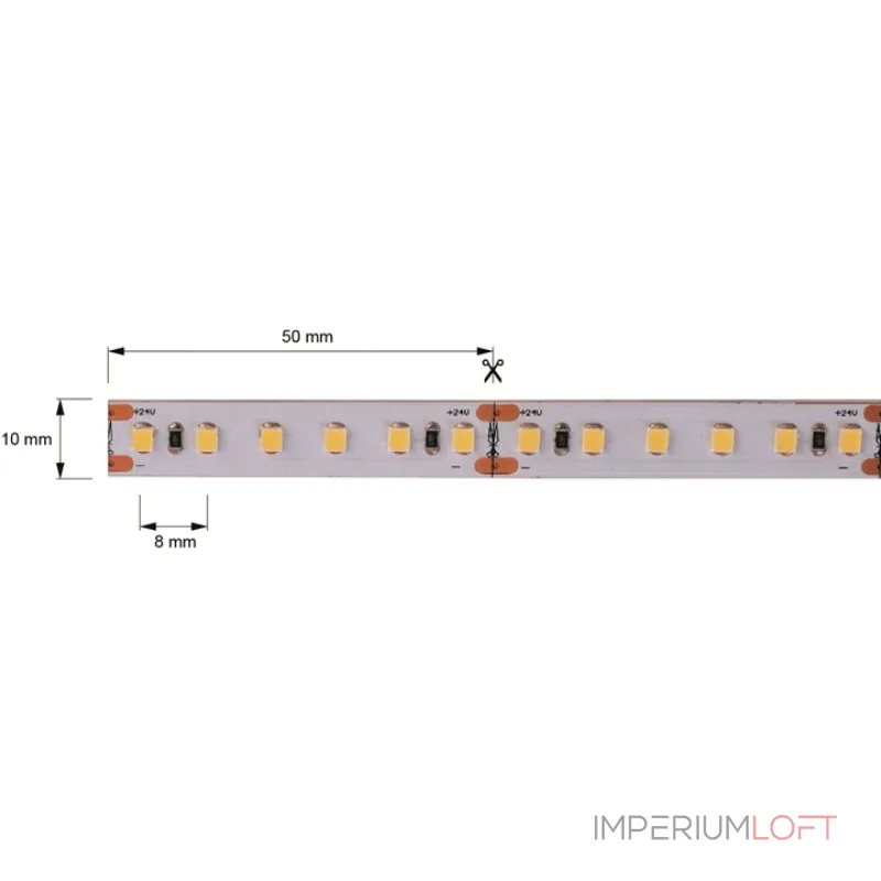 Светодиодная лента LED Stripe 2835 120 24V 3000K 10m Deko-Light 840291 от ImperiumLoft