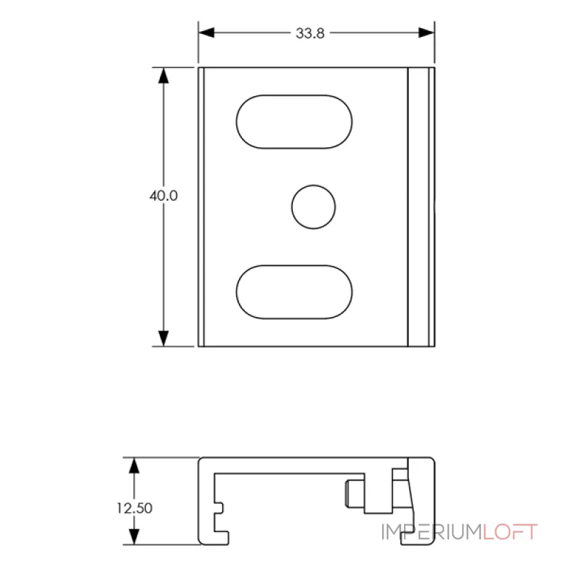 Кронштейн для 3-х фазной системы Deko-Light Line Ceiling 710064 от ImperiumLoft