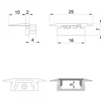 Торцевая заглушка P-ET-01-10 набор из 2 шт. Deko-Light 978090 от ImperiumLoft