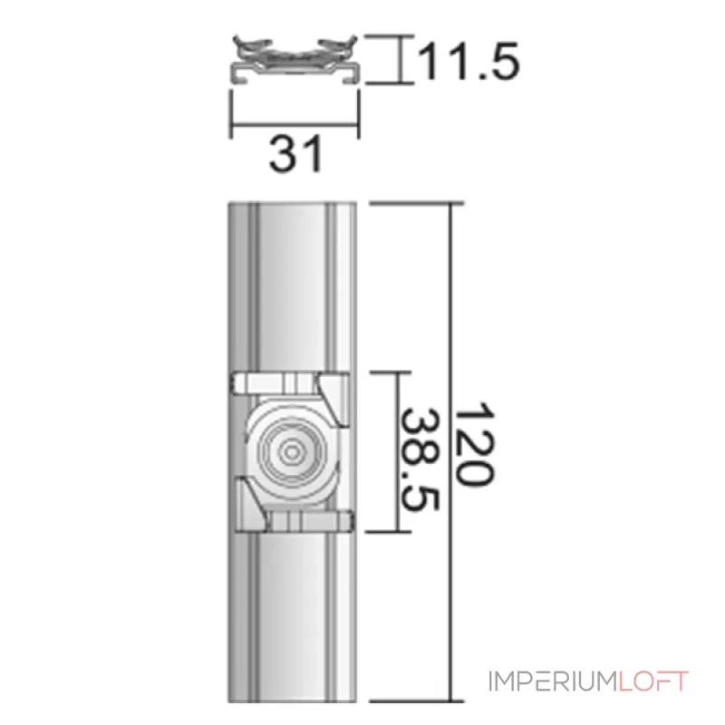 Кронштейн для 3-х фазной системы Deko-Light D Line 710053 от ImperiumLoft Кронштейн для 3-х фазной системы Deko-Light D Line 710053 от ImperiumLoft
