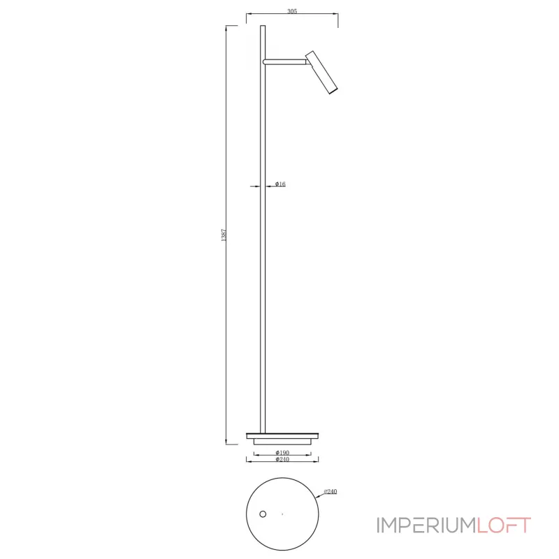 Торшер Deko-Light Brahe 343026 от ImperiumLoft