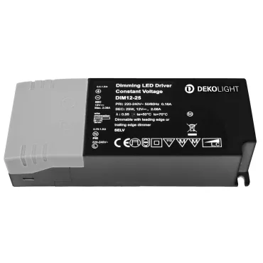Блок питания для светодиодов BASIC DIM CV 12В 2.5-25Вт Deko-Light 862240 Блок питания для светодиодов BASIC DIM CV 12В 2.5-25Вт Deko-Light 862240