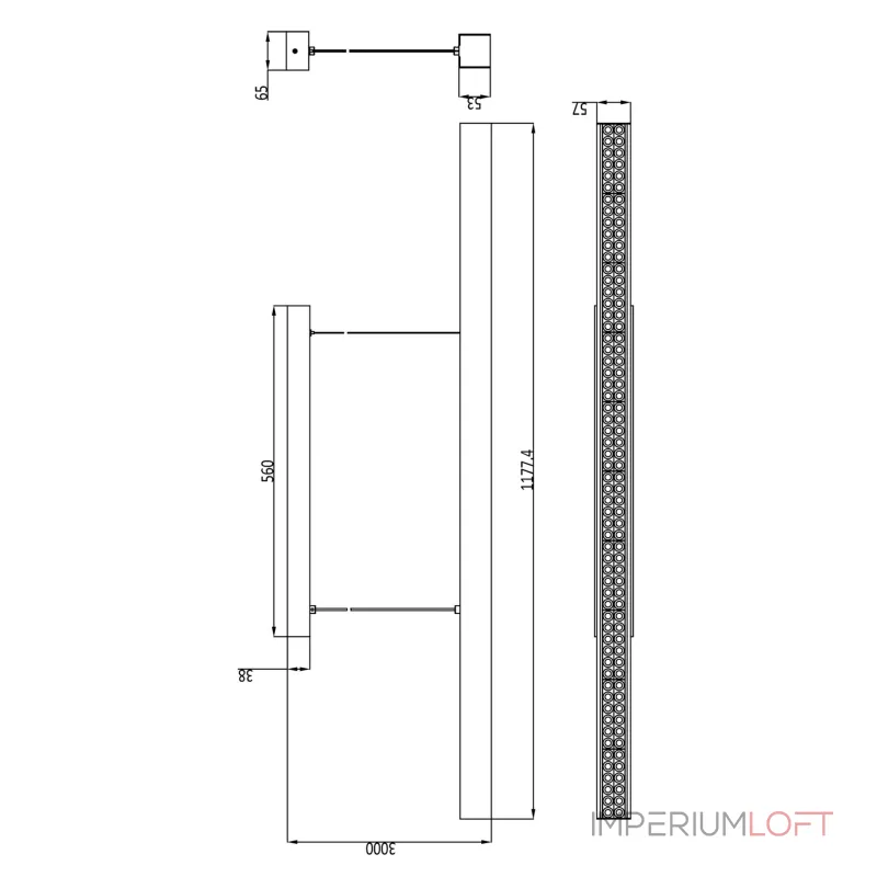 Подвесной светильник с блоком питания Triac Deko-Light Profession Down 620111 от ImperiumLoft