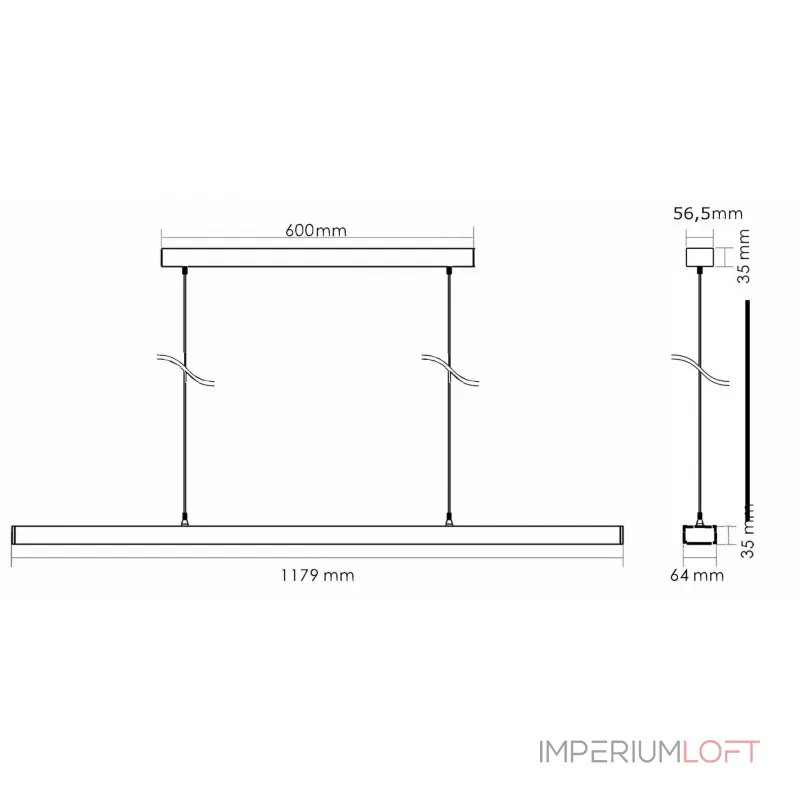 Подвесной светильник Deko-Light Office Three 342147