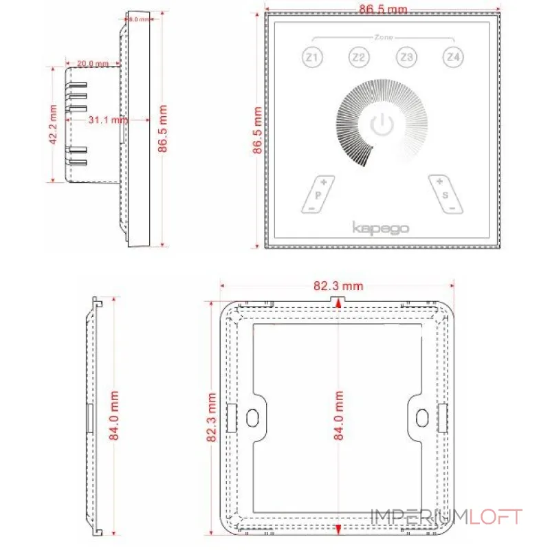 Пульт Deko-Light Touchpanel RF Single 843018 от ImperiumLoft Пульт Deko-Light Touchpanel RF Single 843018 от ImperiumLoft