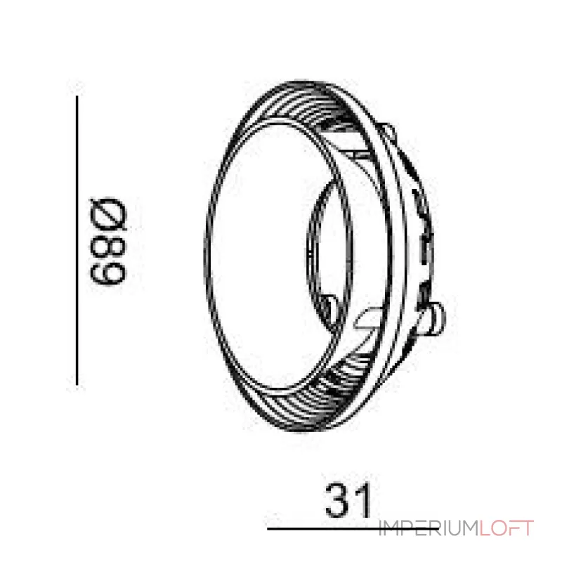 Отражатель-кольцо II черный для Series Uni Deko-Light 930371 от ImperiumLoft