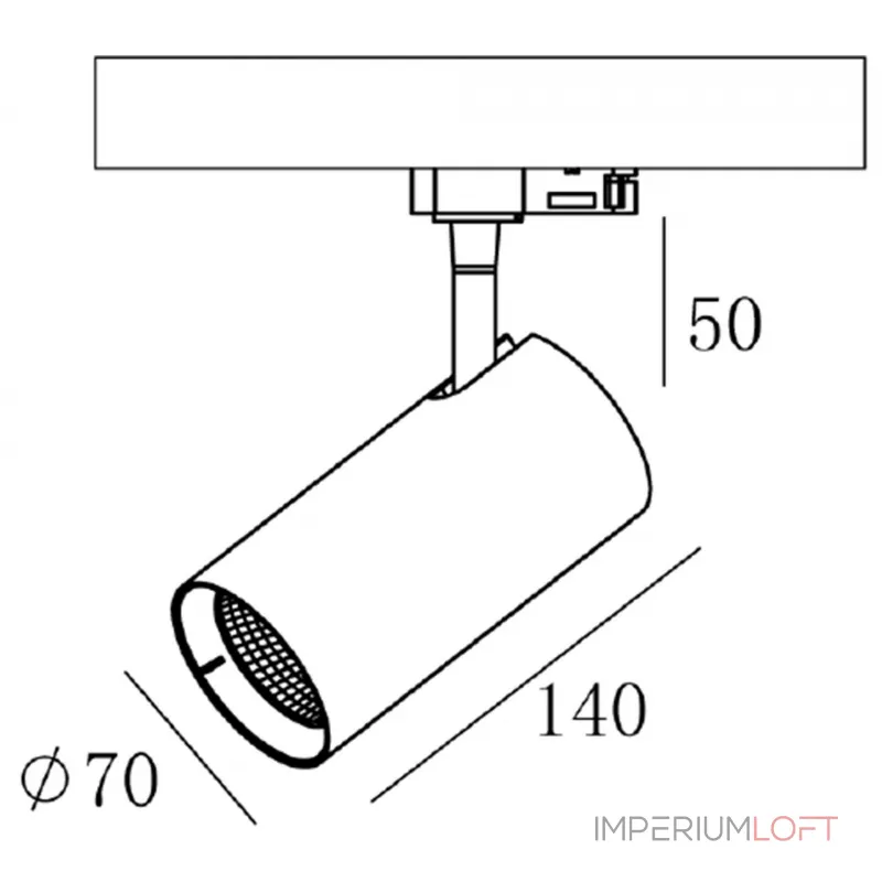 Трековый светильник 3-фазный Deko-Light Horus 707098 от ImperiumLoft