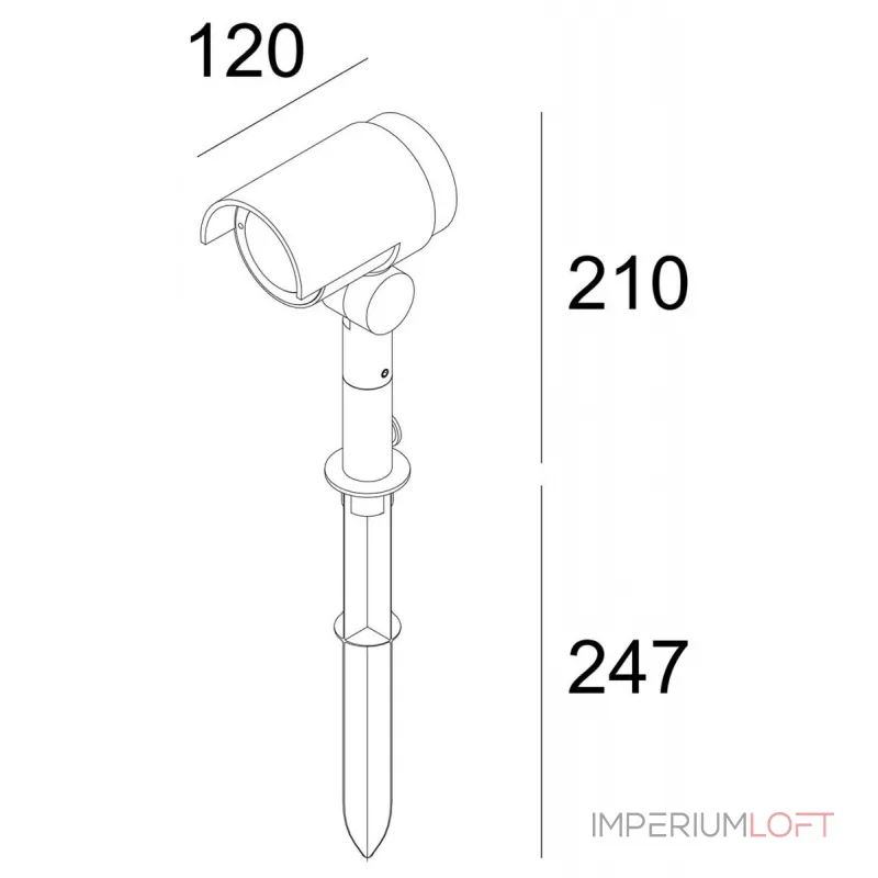 Грунтовый светильник Deko-Light Keid 732094 от ImperiumLoft