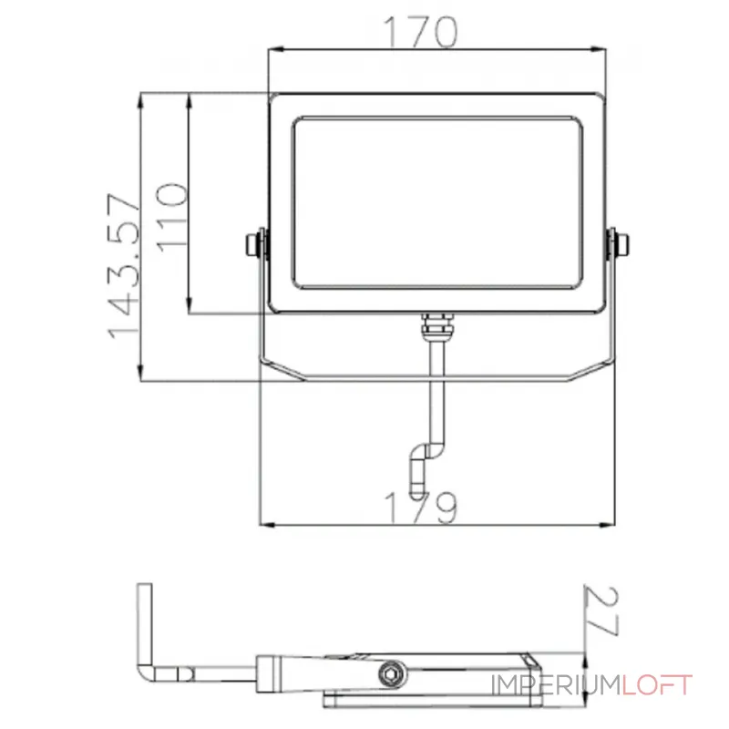 Прожектор Deko-Light Flood Sana 732149 от ImperiumLoft