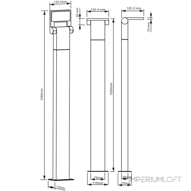 Уличный столб Deko-Light Robi flex 733007 от ImperiumLoft